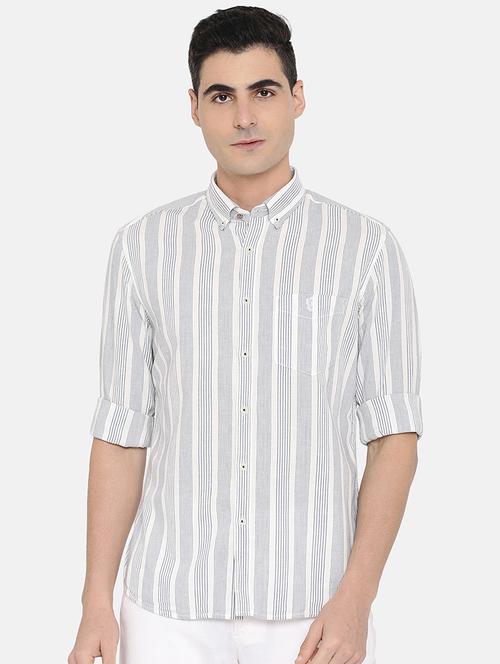 white striped casual shirt - 17772171 - Standard Image - 1