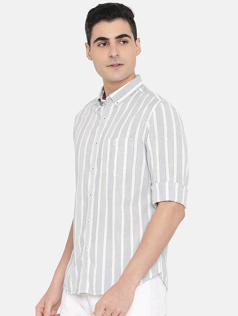white striped casual shirt - 17772171 - Zoom Image - 2