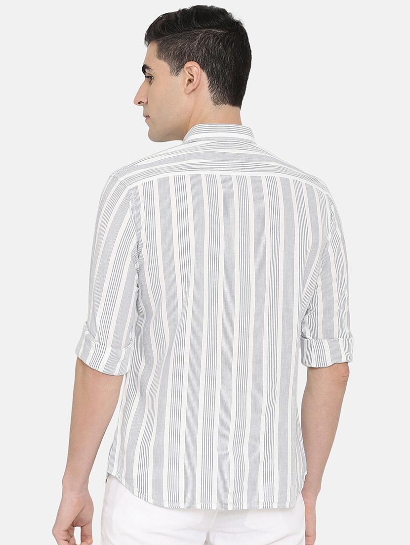 white striped casual shirt - 17772171 - Zoom Image - 3
