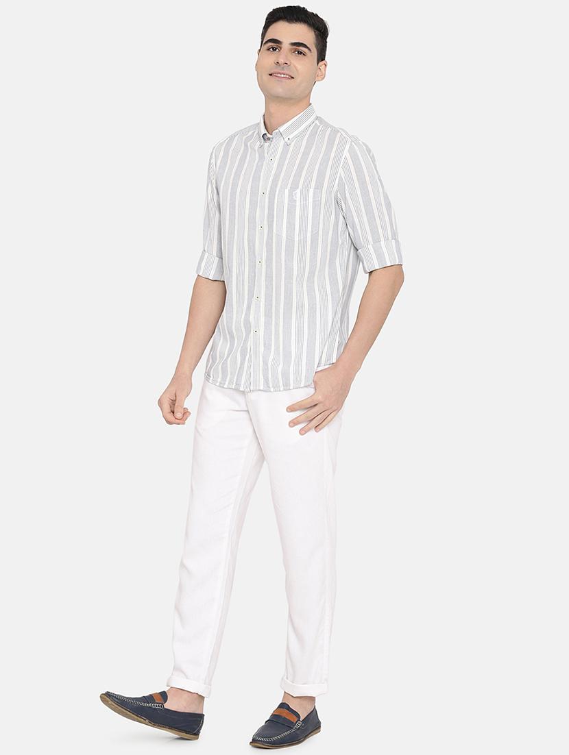 white striped casual shirt - 17772171 - Zoom Image - 4