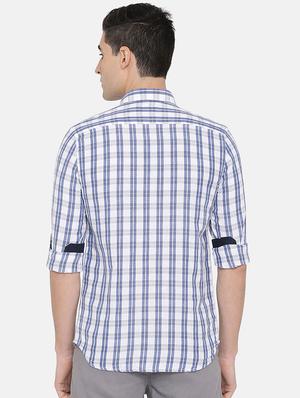 white checkered casual shirt - 17772190 - Standard Image - 3
