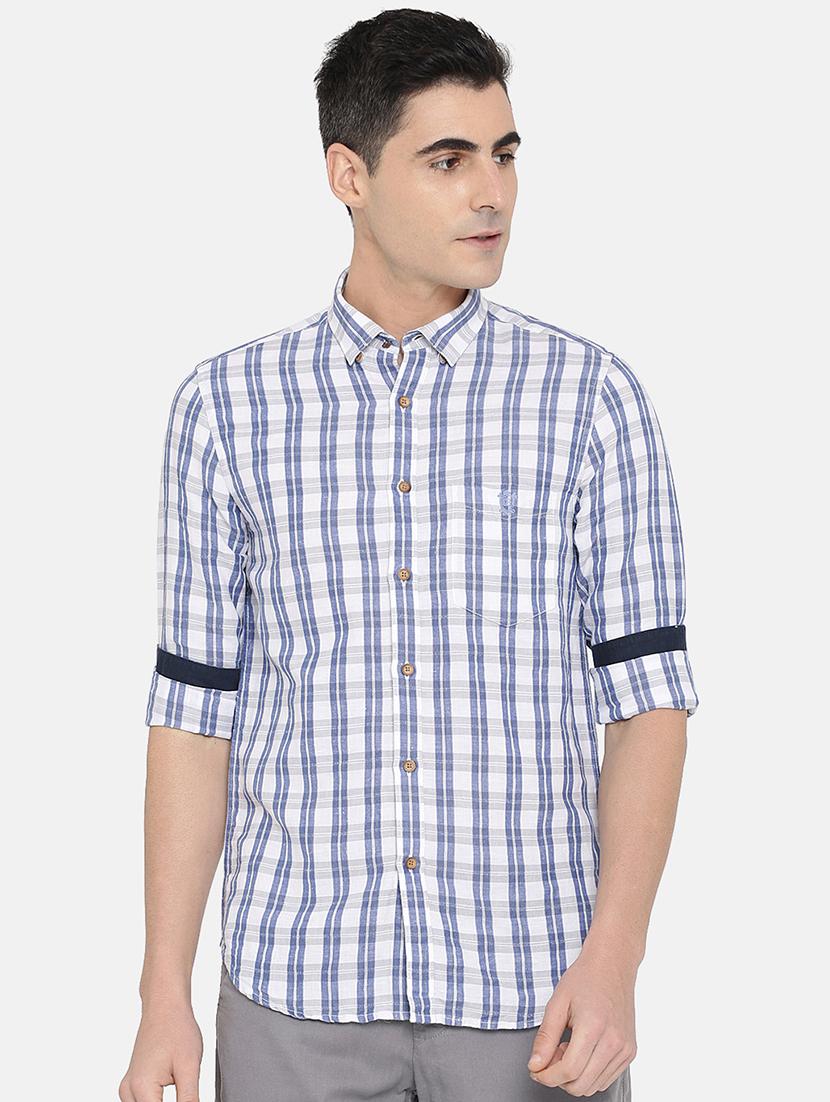 white checkered casual shirt - 17772190 - Zoom Image - 1