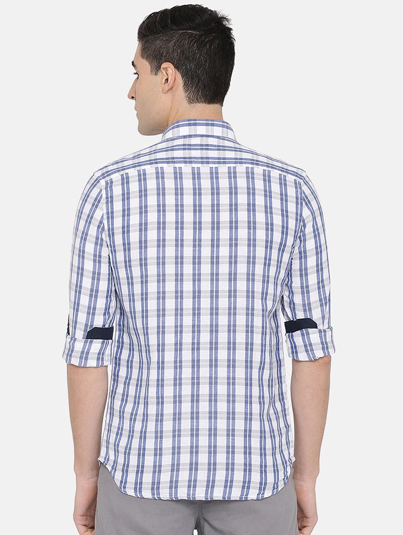 white checkered casual shirt - 17772190 - Zoom Image - 3