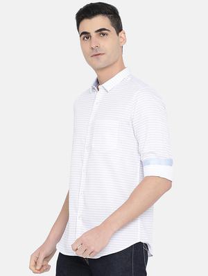 white striped casual shirt - 17772198 - Standard Image - 2