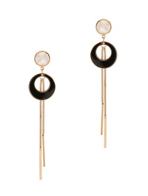 black metal drop earring - 17772454 - Standard Image - 2