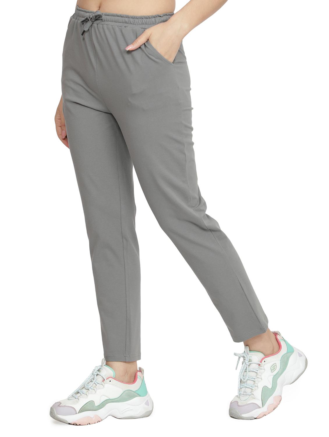 drawstring waist solid track pant - 17772552 - Zoom Image - 2