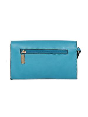 blue leatherette (pu) regular clutch - 17772964 - Standard Image - 2
