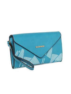 blue leatherette (pu) regular clutch - 17772964 - Standard Image - 4