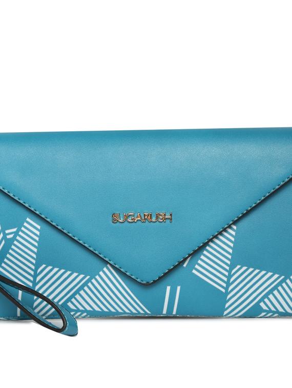 blue leatherette (pu) regular clutch - 17772964 - Zoom Image - 5