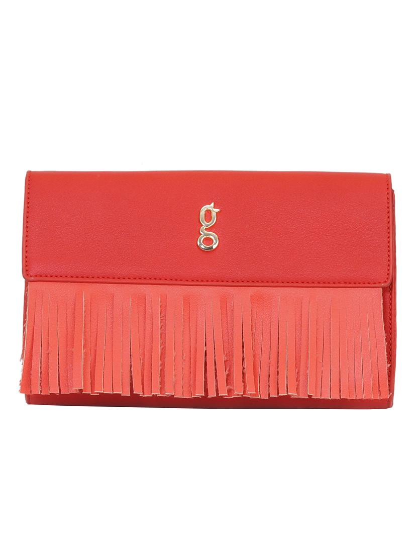 red leatherette (pu) regular sling bag - 17772995 - Zoom Image - 1