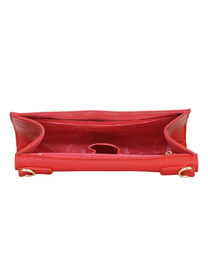 red leatherette (pu) regular sling bag - 17772995 - Zoom Image - 3