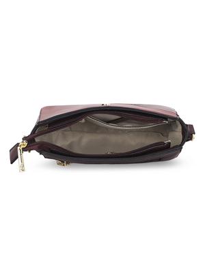 red leatherette (pu) regular sling bag - 17773006 - Standard Image - 3