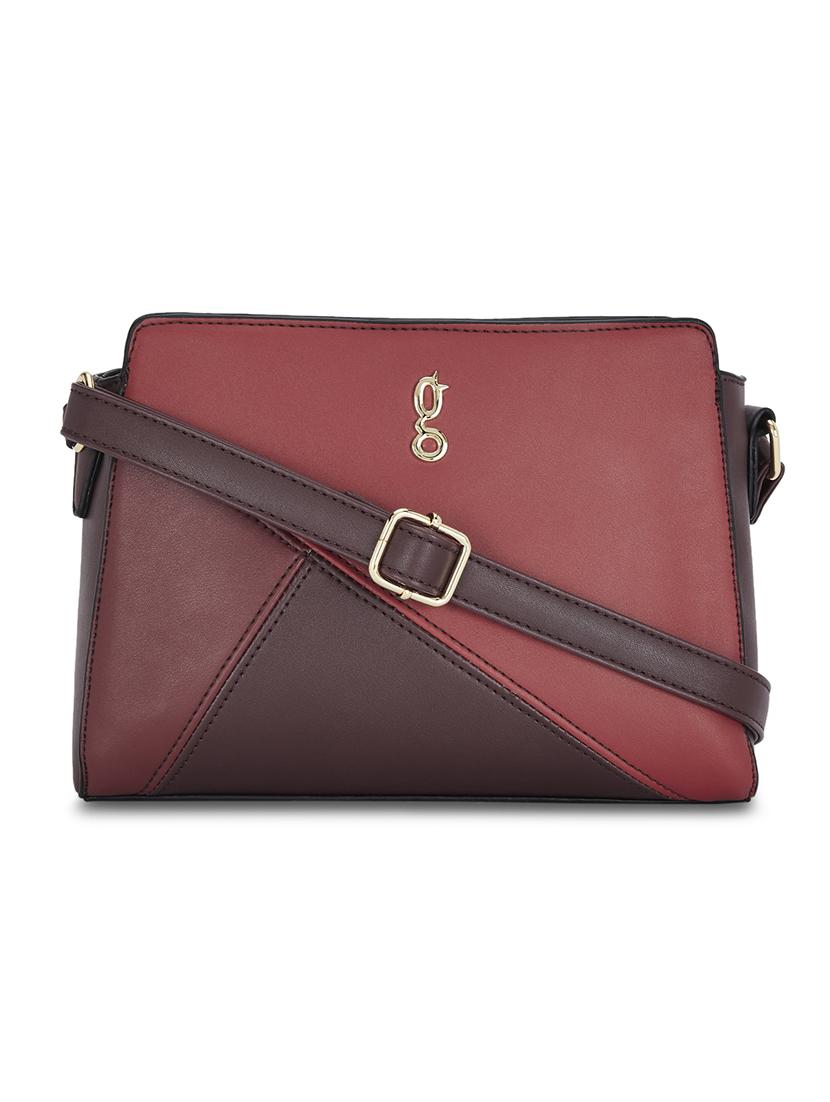 red leatherette (pu) regular sling bag - 17773006 - Zoom Image - 1
