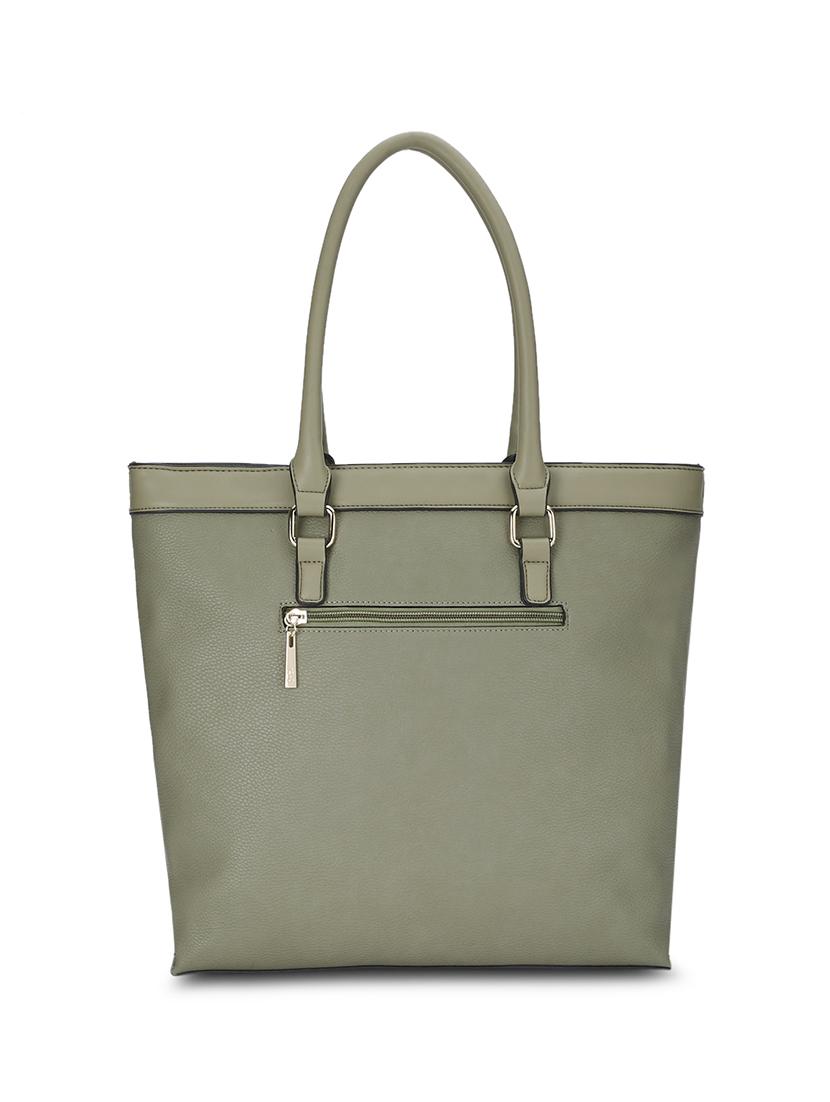 green leatherette (pu) regular handbag - 17773024 - Zoom Image - 2