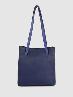 blue leatherette (pu) regular handbag - 17773039 - Standard Image - 2