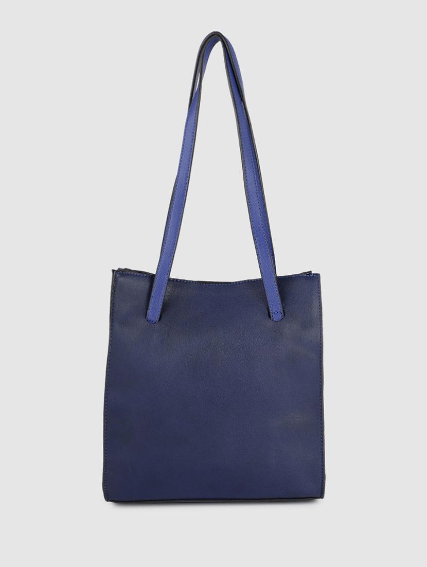 blue leatherette (pu) regular handbag - 17773039 - Zoom Image - 2