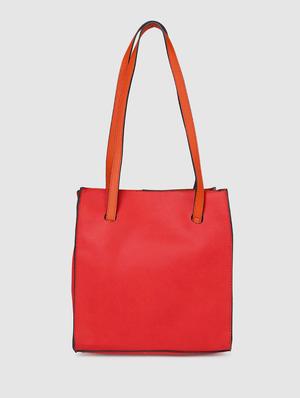 orange leatherette (pu) regular handbag - 17773041 - Standard Image - 2