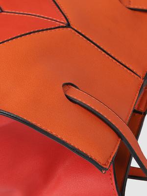 orange leatherette (pu) regular handbag - 17773041 - Standard Image - 4