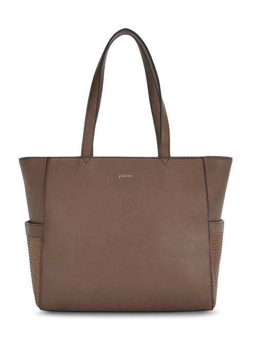 tan leatherette (pu) regular handbag - 17773053 - Standard Image - 1