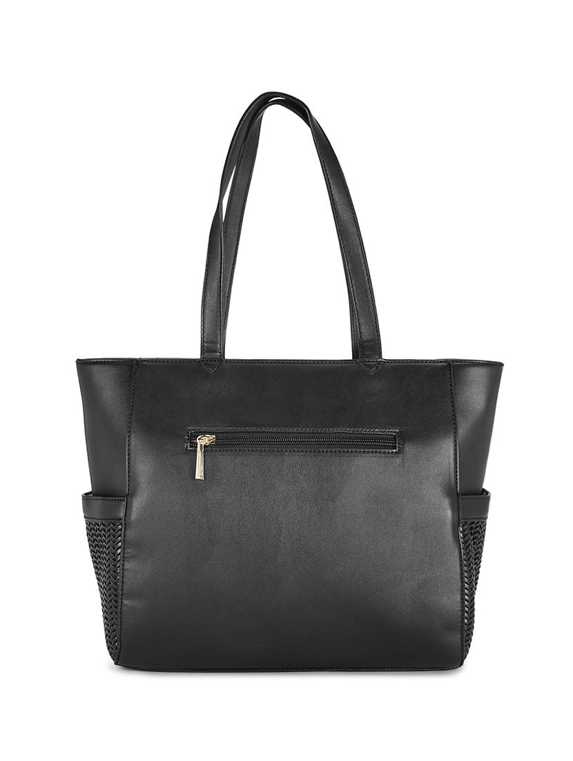 black leatherette (pu) regular handbag - 17773054 - Zoom Image - 2