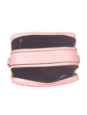 pink leatherette (pu) regular sling bag - 17773401 - Standard Image - 3