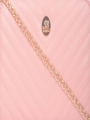 pink leatherette (pu) regular sling bag - 17773401 - Standard Image - 4