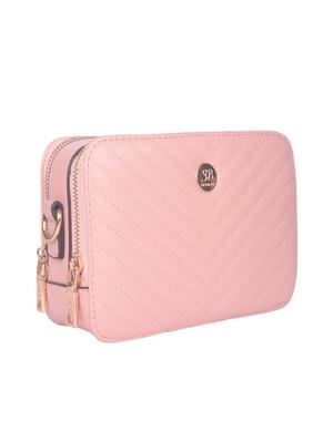 pink leatherette (pu) regular sling bag - 17773401 - Standard Image - 5