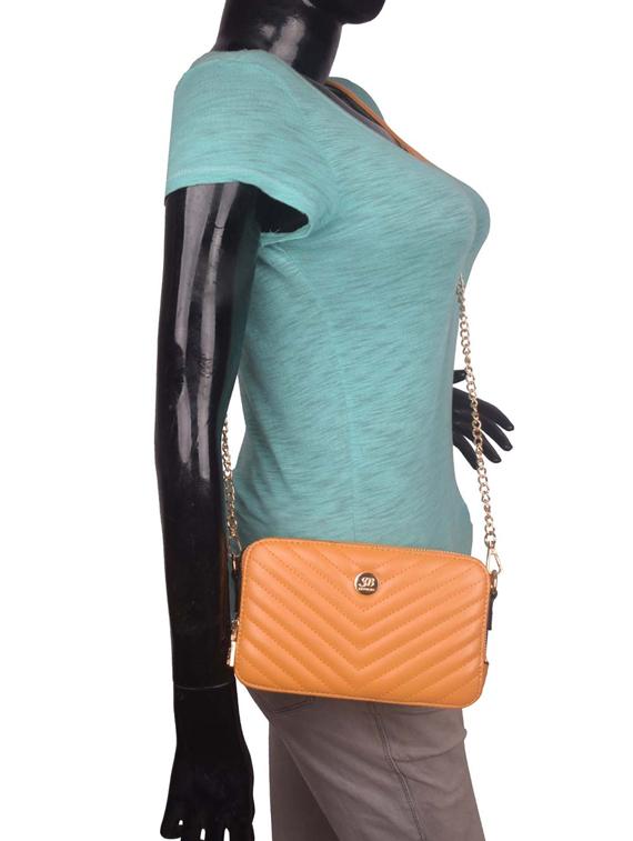 yellow leatherette (pu) regular sling bag - 17773402 - Zoom Image - 6