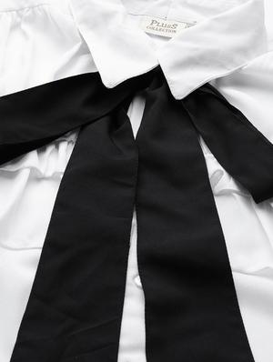 tie knot ruffle detail shirt - 17773416 - Standard Image - 5