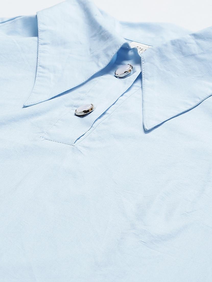 bishop sleeve solid shirt - 17773439 - Zoom Image - 5
