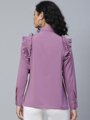 tie know frill detail regular shirt - 17773441 - Standard Image - 3