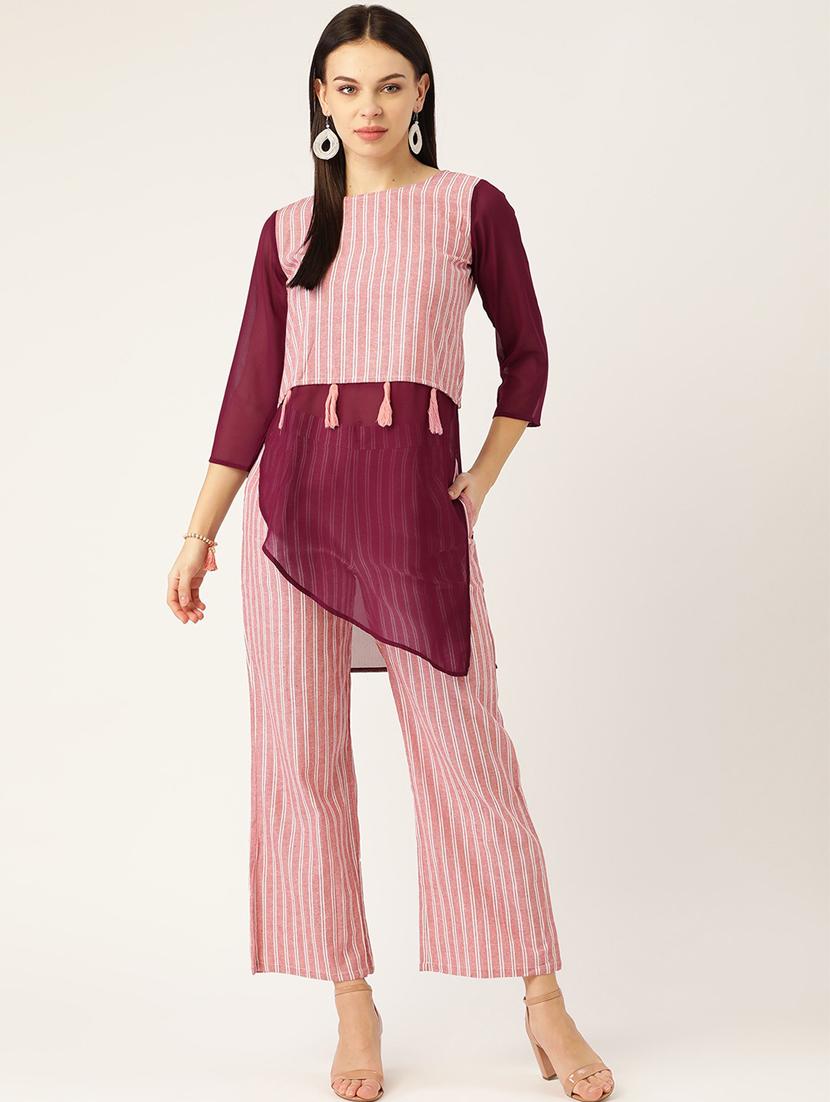striped top and trouser set - 17773486 - Zoom Image - 1