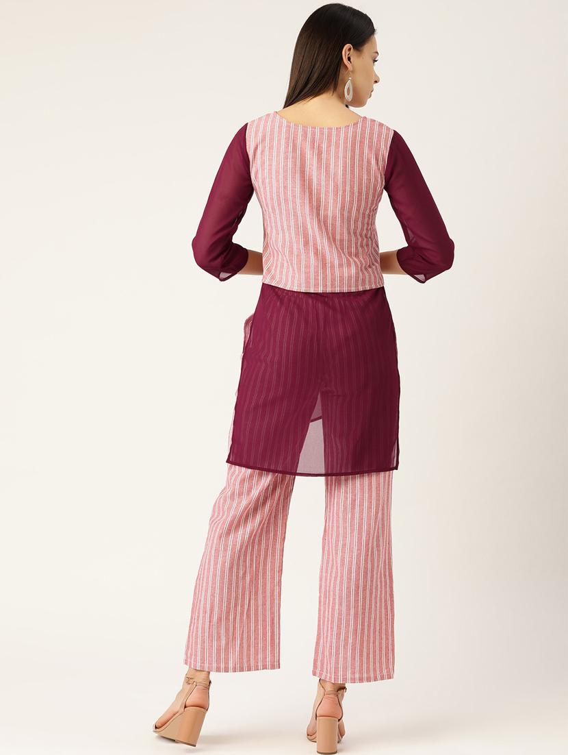 striped top and trouser set - 17773486 - Zoom Image - 3