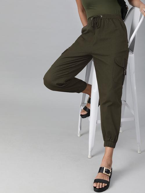 drawstring waist cargo trouser - 17773510 - Standard Image - 1