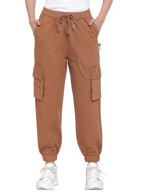 drawstring waist cargo trouser - 17773511 - Standard Image - 1