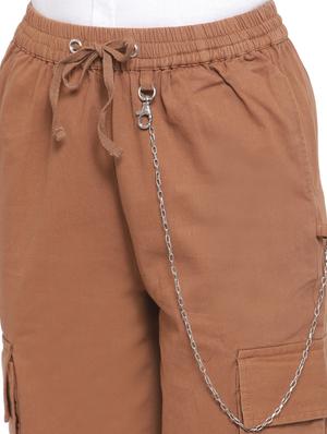 drawstring waist cargo trouser - 17773511 - Standard Image - 5