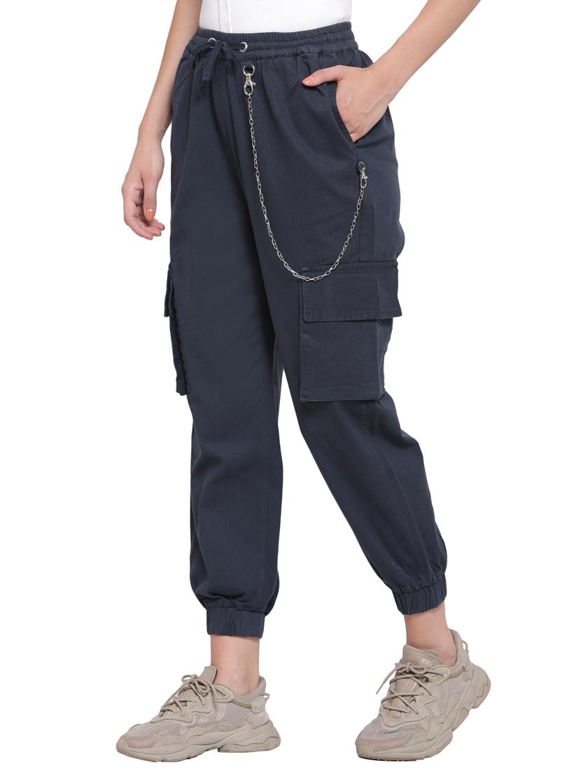 drawstring waist cargo trouser - 17773513 - Zoom Image - 2