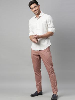 pink solid chinos - 17773830 - Standard Image - 4