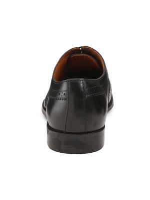 black leather laceup brouges - 17773838 - Standard Image - 3