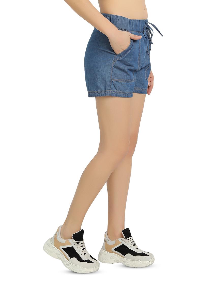 drawstring waist solid short - 17774301 - Zoom Image - 2