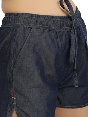 drawstring waist solid short - 17774304 - Standard Image - 5