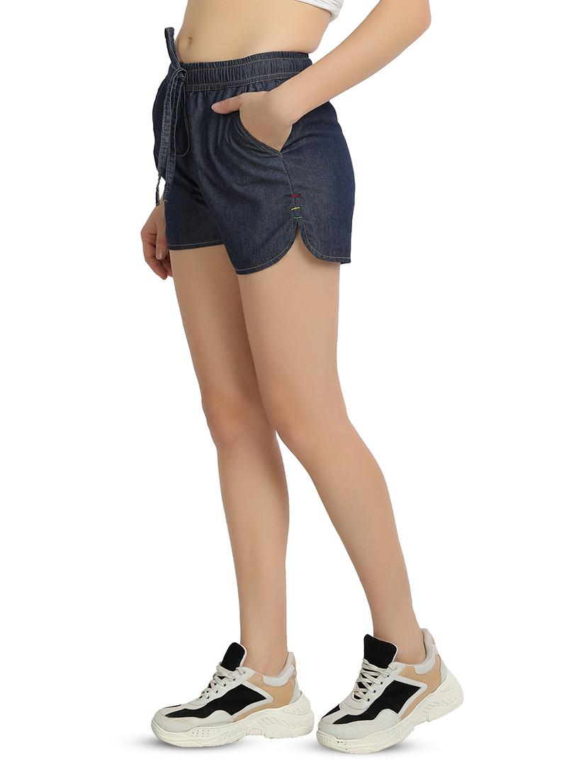 drawstring waist solid short - 17774304 - Zoom Image - 2