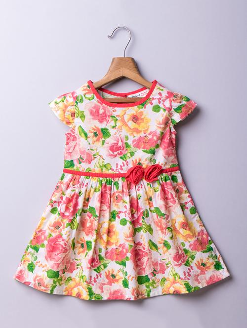 orange floral frock - 17774469 - Standard Image - 1