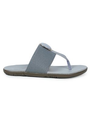 grey pu slip on sandals - 17774687 - Standard Image - 2