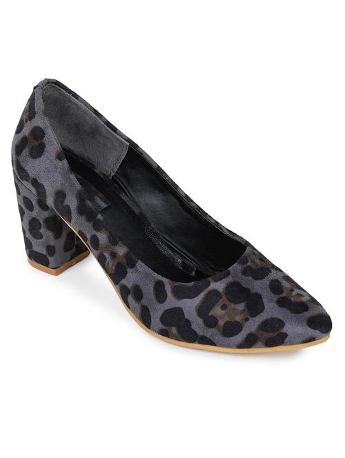 black pu slip on pumps - 17774695 - Very Small Image - 1