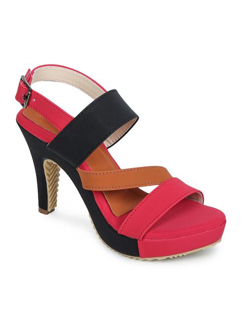 red back strap sandal - 17774717 - Standard Image - 1