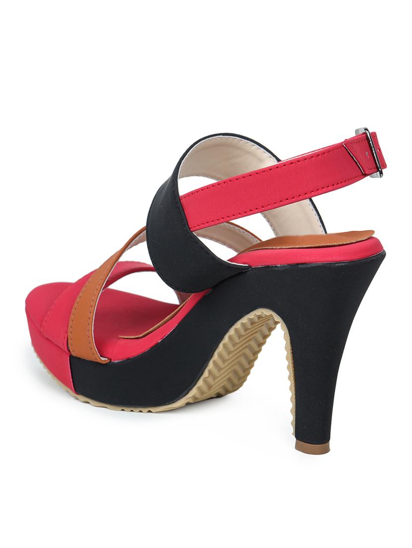 red back strap sandal - 17774717 - Zoom Image - 2