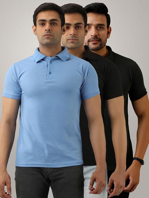 set of 3 multi colored polo t-shirts - 17774749 - Standard Image - 1