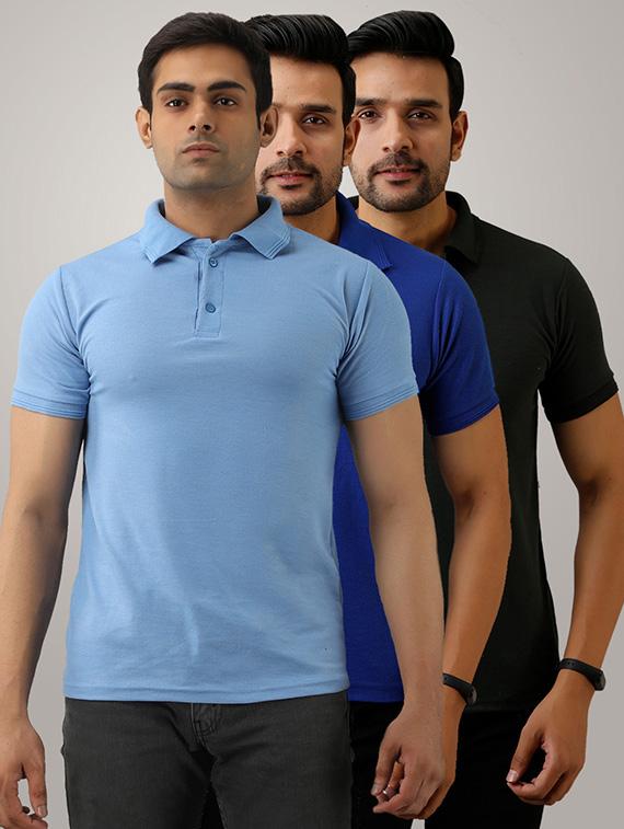 set of 3 multi colored polo t-shirts - 17774758 - Zoom Image - 1