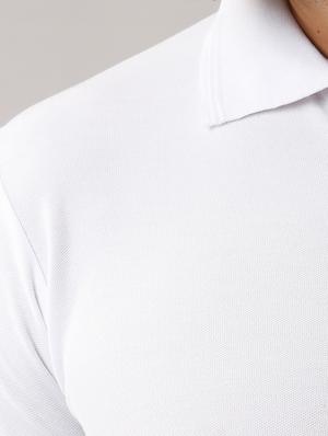 white solid polo t-shirt - 17775049 - Standard Image - 5